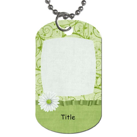 Summer Breeze Swirl Dog Tag By Bitsoscrap Front