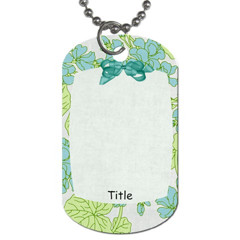 Summer Breeze Petals Dog Tag By Bitsoscrap Front