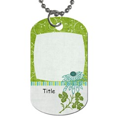 Summer Breeze Flower Dog Tag - Dog Tag (One Side)