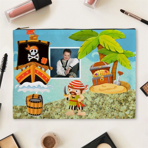 Pirate Pete Cosmetic Bag Extra Large By Catvinnat Front