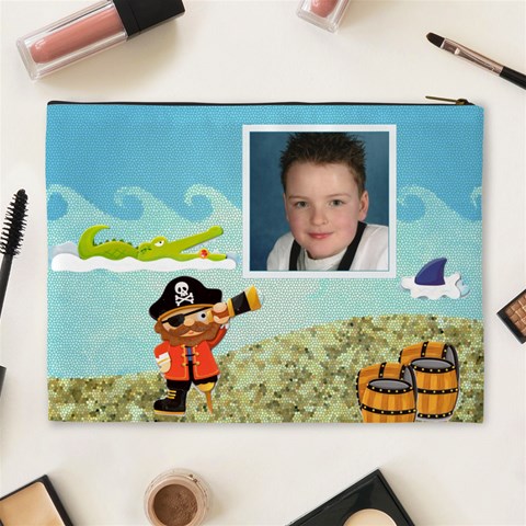 Pirate Pete Cosmetic Bag Extra Large By Catvinnat Back