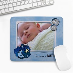 Cute as a button BOY - Mousepad - Large Mousepad