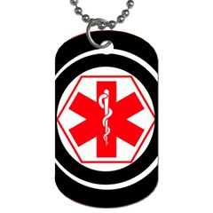 Medic Alert Dog Tag 2a to customise the reverse with your text - Dog Tag (Two Sides)