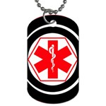 Medic Alert Dog Tag 2a to customise the reverse with your text - Dog Tag (Two Sides)