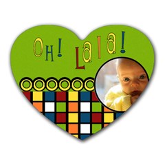 oh la la! - Memopad - Heart Mousepad