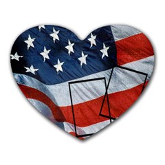 Proud to be an american - Memopad - Heart Mousepad