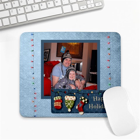 Happy Holidays Christmas Mousepad By Catvinnat Front