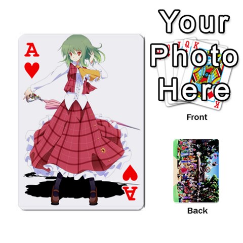 Ace Touhou Cards(updated) By Keifer Front - HeartA