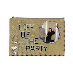 Life of the Party Large Cosmetic Bag (7 styles) - Cosmetic Bag (Large)