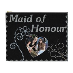 Maid Of Honour Xl Cosmetic Bag (canadian Spelling) By Lil Front