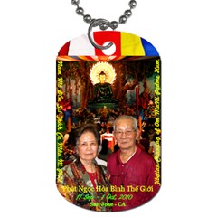 Jade Buddha - Pa Ma  - Dog Tag (Two Sides)