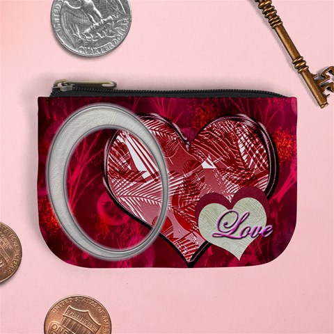 Heart Moon 14 Coin Purse By Ellan Front