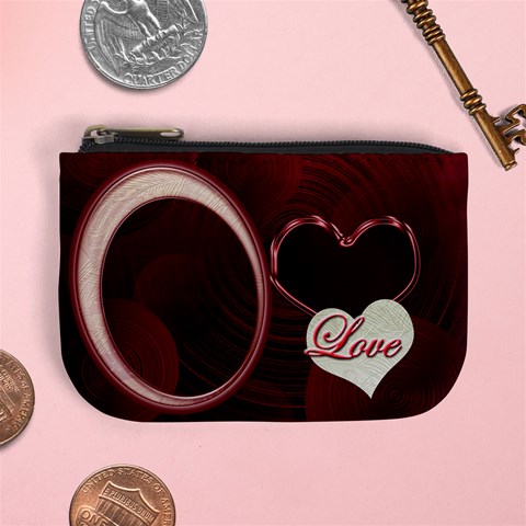 Heart Moon 15 Coin Purse By Ellan Front