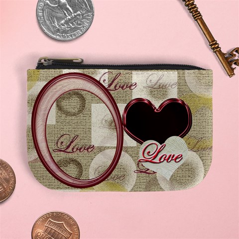 Heart Moon 16 Coin Purse By Ellan Front