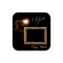 Heart coaster1 Square - Rubber Coaster (Square) Heart coaster1 Square - Rubber Coaster (Square)