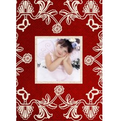 Classy Claret Christmas Card - Greeting Card 5  x 7 