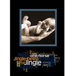 Jingle Bells Christmas card - Greeting Card 5  x 7 