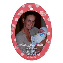 1st Granddaughter - Ornament (Oval)