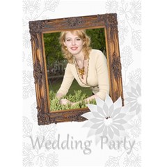wedding party - Greeting Card 5  x 7 