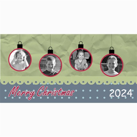 Ornament Christmas Card By Martha Meier 8 x4  Photo Card - 1