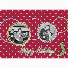 2 photo Christmas Card - 5  x 7  Photo Cards