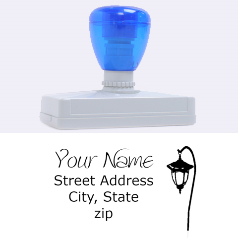 Lamp Post Stamp By Brenda 3.13 x1.38  Stamp