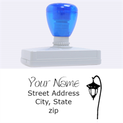 lamp post stamp - Rubber Stamp (XL)