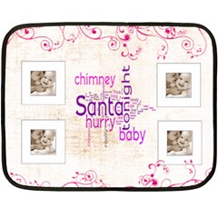 Santa Baby Chocolate Pink Mini Fleece