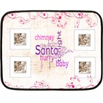 Santa Baby Chocolate Pink Mini Fleece - Fleece Blanket (Mini)