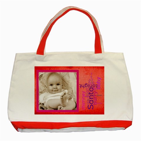 Santa Baby Red Christmas  Tote By Catvinnat Front