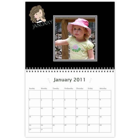 2011 Calendar By Hannah Jan 2011