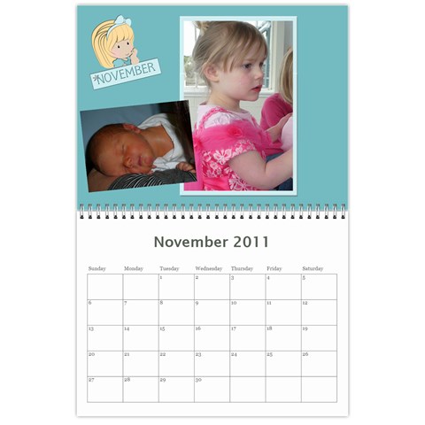 2011 Calendar By Hannah Nov 2011