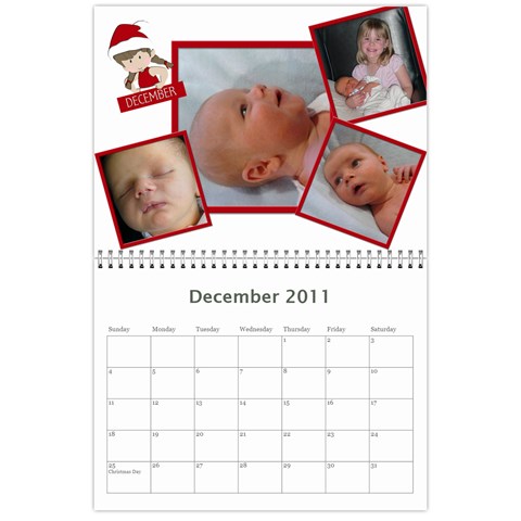 2011 Calendar By Hannah Dec 2011