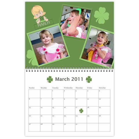 2011 Calendar By Hannah Mar 2011
