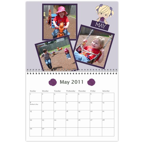 2011 Calendar By Hannah May 2011