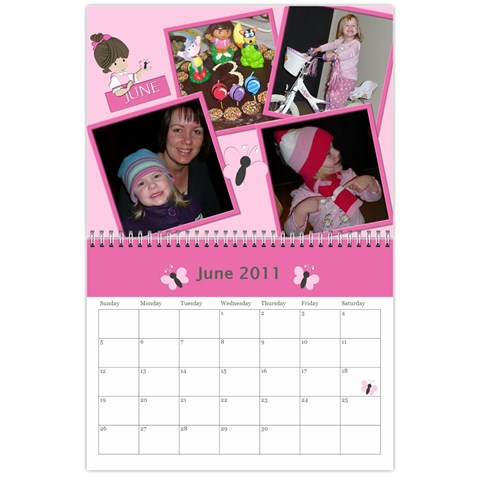 2011 Calendar By Hannah Jun 2011