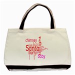 santa babypink frame festive Tote bag - Basic Tote Bag (Two Sides)