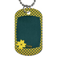 Sweet Harvest Checker Tag - Dog Tag (One Side)
