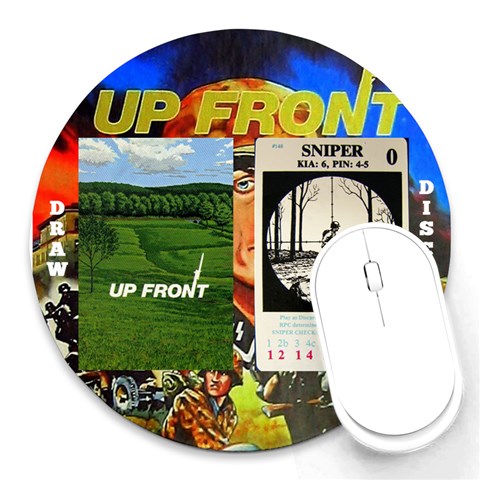 Up Front Round Mouse Pad By Steve Front