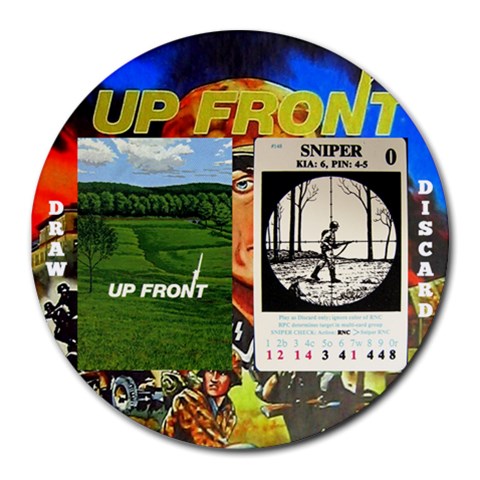 Up Front Round Mouse Pad By Steve Front
