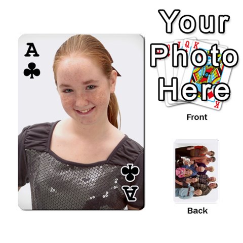 Ace Playing Cards By Sam Gordon Front - ClubA