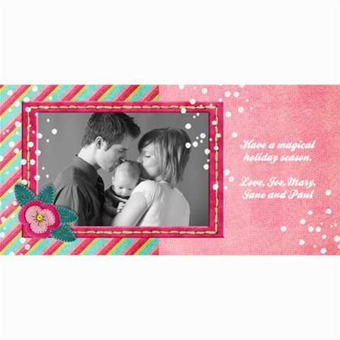 4x8 Holiday Photo Card 8 x4  Photo Card - 5