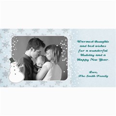 4x8 Holiday Photo Card-snowman