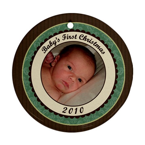 Elegant Baby s First Christmas 2010 By Klh Front
