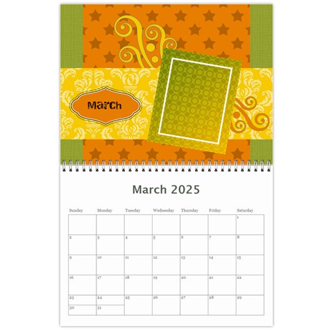 2025 Kelly Anne 12 Month Calendar By Klh Mar 2025