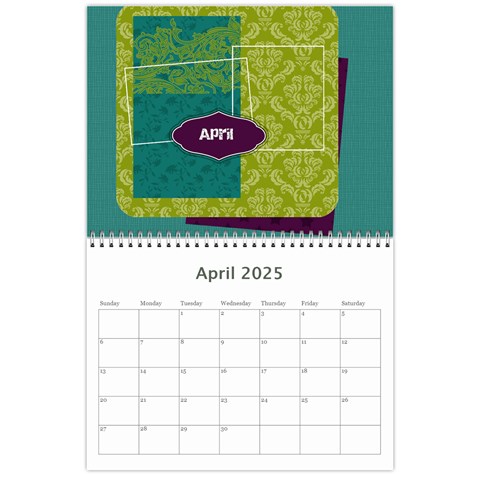 2025 Kelly Anne 12 Month Calendar By Klh Apr 2025
