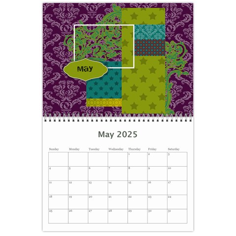 2025 Kelly Anne 12 Month Calendar By Klh May 2025
