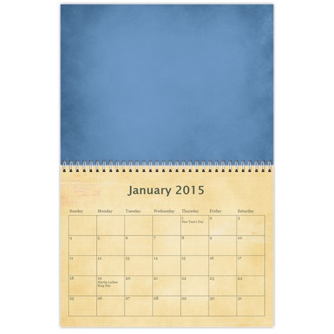 12 Month Calendar (multiple Photos) Multi Color By Jen Jan 2015