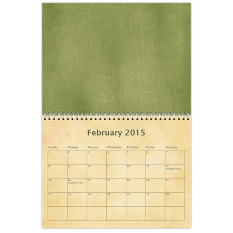12 Month Calendar (multiple Photos) Multi Color By Jen Feb 2015