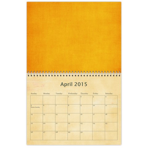 12 Month Calendar (multiple Photos) Multi Color By Jen Apr 2015
